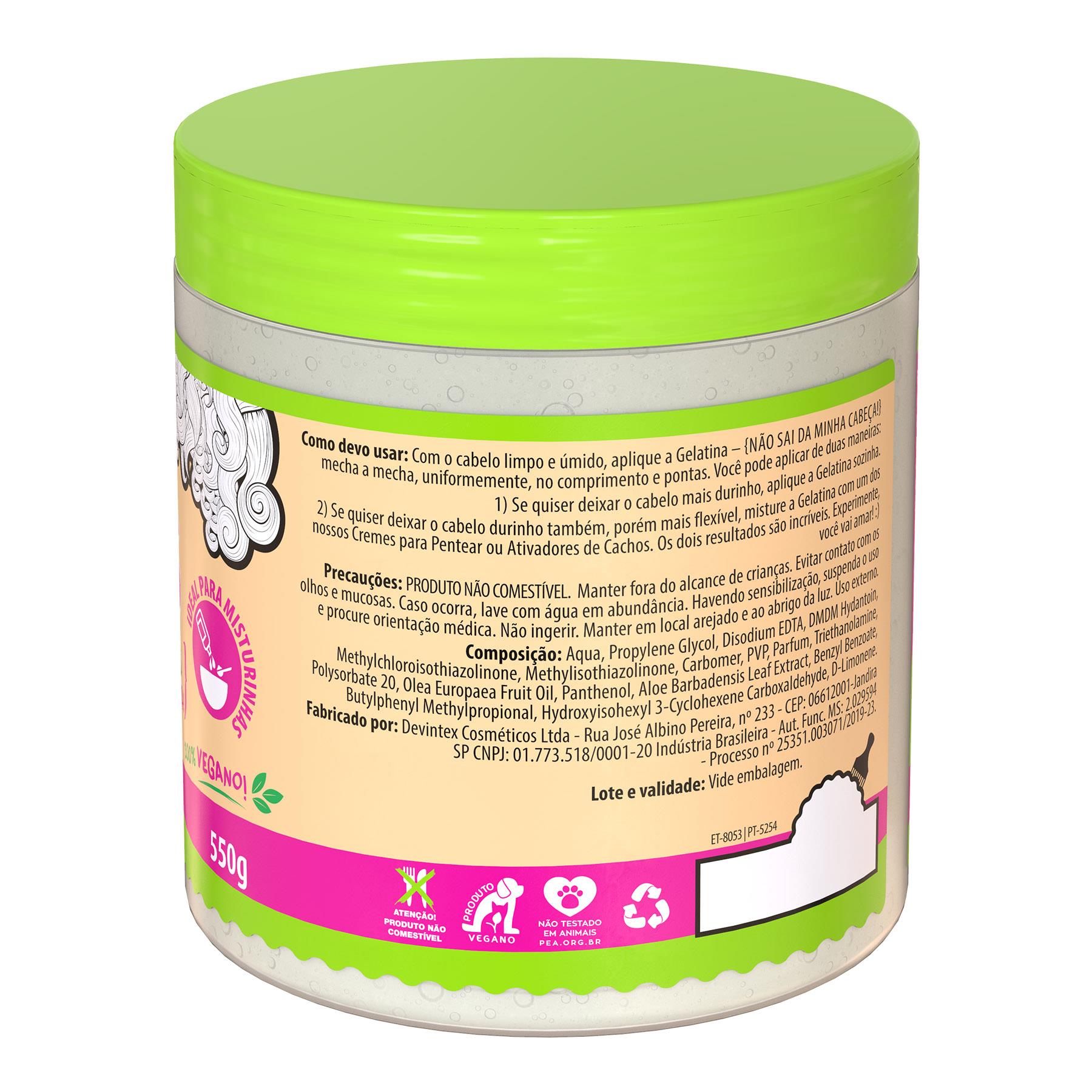 Gelatina Nao Sai Da Minha Cabeca 550g Todecacho Salon Line